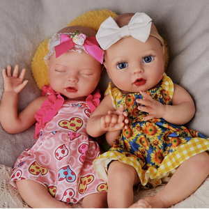 Babeside 12-inch Mini oyuncak 100% el yapımı gerçekçi silikon bebek bebek ikizler yumuşak moda bebekler ile tam vücut - Product Image 3