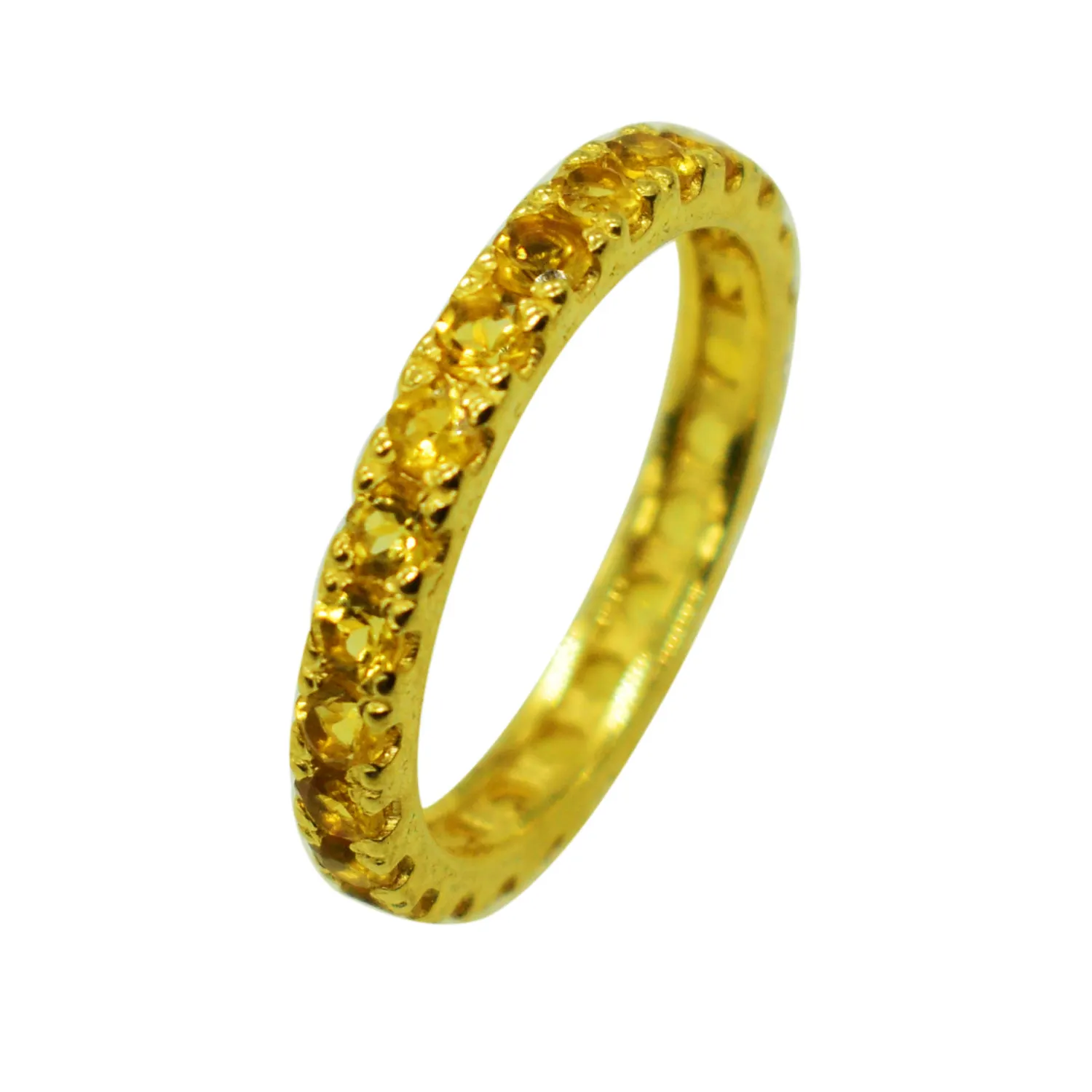 Anello in argento Sterling 925 massiccio puro di alta qualità all'ingrosso di buona qualità nuovi arrivi anello delicato anello in pietra preziosa di quarzo citrino