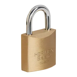 BOX 6 Confezione blister con 2 lucchetti in ottone da 20 mm, HERMEX BASIC - Product Image 1