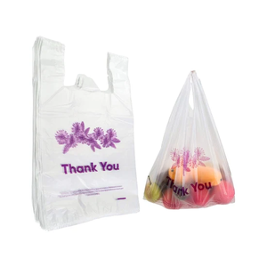 ถุงพลาสติกใสแบบรีไซเคิลได้พิมพ์โลโก้ 'ขอบคุณ' สำหรับผักบรรจุภัณฑ์อาหารในซูเปอร์มาร์เก็ต - Product Image 4
