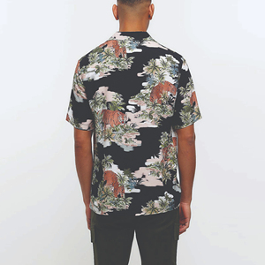 เสื้อเชิ้ตฮาวายสำหรับผู้ชายเสื้อฮาวายสำหรับผู้ชายเสื้อฮาวายพิมพ์ลายแบบเขตร้อนสำหรับวันหยุดงานปาร์ตี้ - Product Image 3