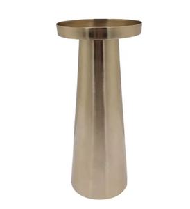 Wholesale Bulk Unique Design Iron Home Decorative Metal Candle <b>Stand</b> Matt Brass Finishing Handmade Candle Jar - Product Image 5