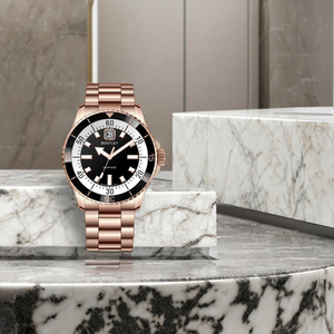 Montre à quartz de qualité supérieure fabriquée avec du cristal de saphir et précision du mouvement suisse - Product Image 3