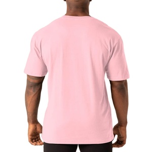 Camiseta de culturismo de corte regular para gimnasio, entrenamiento atlético, 100% algodón, transpirable, ecológica, manga corta, color liso, OEM - Product Image 3