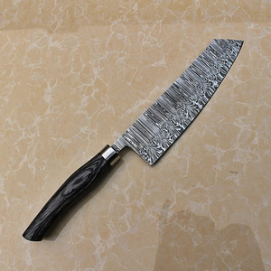 Cuchillo de Chef de acero de Damasco japonés hecho a mano al mejor precio, mango de madera, Apto para lavavajillas, agarre ajustable, hoja afilada, cantidad a granel - Product Image 2