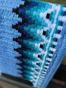 Western Show Horse Saddle Blanket Diseño de Nueva Zelanda Manta de sillín de lana hecha a mano Top Wool Saddle Pad Size - Product Image 4