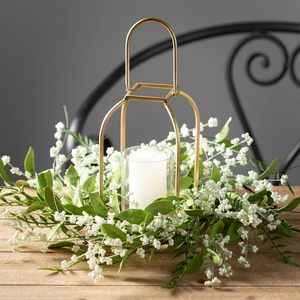 Gold <b>Lantern</b> <b>Candle</b> Holder, Modern Farmhouse Home Decor Accents, Tabletop and <b>Candle</b> Holder <b>lantern</b> - Product Image 3