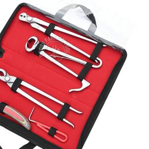 Kit d'outils de soin des sabots de fermeur sur mesure, utilisation à une main, pince à sabots pour poulain, pince à clous, boucle pour abcès, couteau à sabots pour petite zone, acier inoxydable - Product Image 3