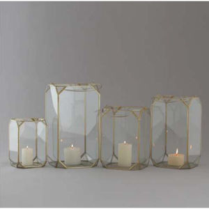 Glamurosos candelabros de metal, conjunto de 3 linternas colgantes de Marruecos, decoración central, votivos y portavelas - Product Image 6