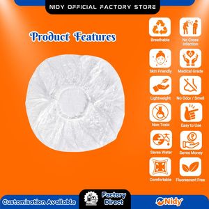 Cubierta de comida desechable NIDY para salón de spa y bienestar | Cubierta protectora higiénica para bandeja de plato de comida para seguridad alimentaria limpia - Product Image 6