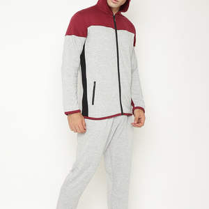 Survêtement d'hiver à capuche uni pour homme, sport, entraînement, jogging, 100% coton, antibactérien, séchage rapide, vente en gros - Product Image 5