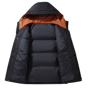 Chaqueta acolchada con capucha OEM, la más vendida, ropa de invierno Formal transpirable, chaqueta acolchada informal de talla grande para hombre - Product Image 3