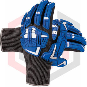 Gants d'impact imprimés de logo personnalisé de haute qualité taille XL confortables à porter et protecteurs pour la fabrication de dessus de sécurité - Product Image 3