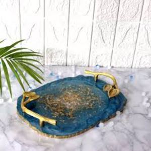 Edible Luxury Style Resin Serving <b>Tray</b> Single Piece for Flat Homeware & Restaurants <b>Dinner</b> Servings - Product Image 3