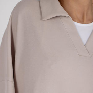 Abaya de qualité supérieure col en V col rabattu respirant musulman luxe pour femme Abaya élégante modeste pour femme - Product Image 5