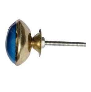 Boutons de porte de tiroir en résine bleue et bois Boutons en marbre les plus vendus avec une taille de forme de couleur personnalisée Fabriqué en Inde Article - Product Image 2