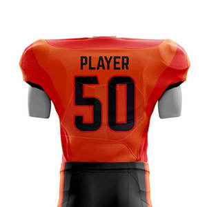 ชุดอเมริกันฟุตบอลแบบสั่งทำพิเศษ ผลิตจากวัสดุที่เบาและทนทาน เหมาะสำหรับการฝึกซ้อมและการแข่งขันกีฬาแบบทีม - Product Image 5