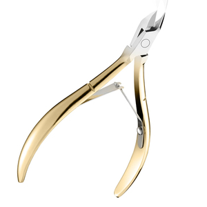 Pinces à cuticules professionnelles en acier inoxydable coupe-ongles longs ciseaux bébé-friendly utilisation des doigts coupe-cuticules dissolvant - Product Image 1