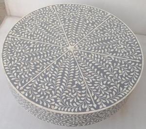 Mesa de Centro de Incrustaciones de Hueso de Excelente Calidad para Espacios de Vida Sofisticados, Decoración de Sala de Estar de Alta Gama a Precio de Mayoreo - Product Image 3