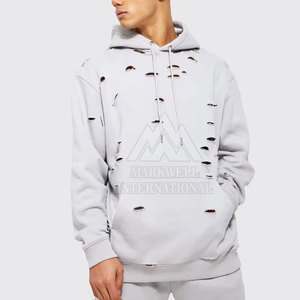 <b>Top</b> Selling Plus Size Men <b>Distressed</b> Hoodies Custom Made <b>Distressed</b> Hoodies For Men Design Your Own Logo Men <b>Distressed</b> Hoodies - Product Image 5