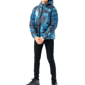 New Arrival Custom Men's Puffer Jackets High Quality Canvas Fabric Stand Collar Eco-Friendly High Street Style Winter Street - Product Image 2
