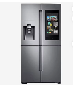 Refrigerador Eléctrico Inteligente de Doble Puerta, Gran Capacidad, Enfriamiento por Aire, Pantalla Grande, Acero Inoxidable - Product Image 4
