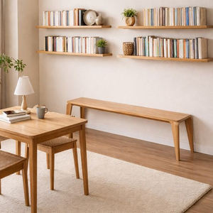 Banc en bois de monkey pod / suar Hans - Design scandinave, meubles de salon, appartement, fabrication artisanale, construction solide - Product Image 1