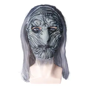 Großhandel gruselige Maske Latex-Kopfbedeckung Maske für Erwachsene Halloween-Cosplay-Requisiten Party-Gesichtsmaske