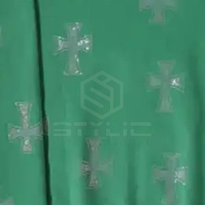 Tache moins fermeture à glissière Style différent Logo personnalisé Meilleur matériau Coton mélangé Hoodies Tissu doux Marque privée Strass Hoodies - Product Image 5