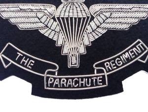 Personalized Parachute Blazer Pocket Crest <b>Badges</b> Embroidered Uniform <b>Badges</b> with Sequin Decoration Handmade Back Pins Supplier - Product Image 4