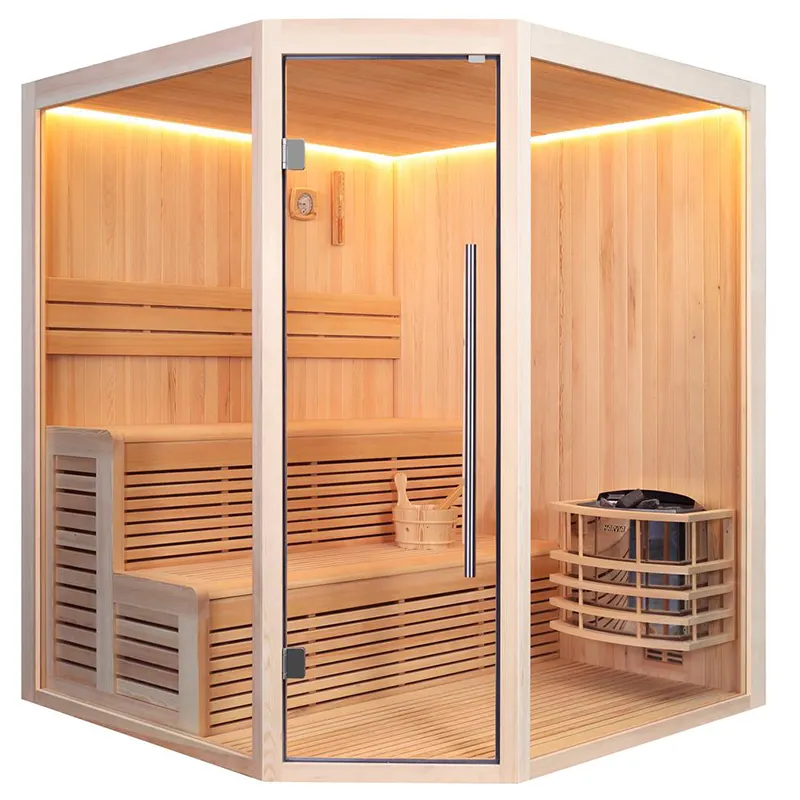 Hydrorelax toptan lüks himalaya tuz Sauna kuru buharlı Sauna odası terapi SPA banyosu sedir Sauna için