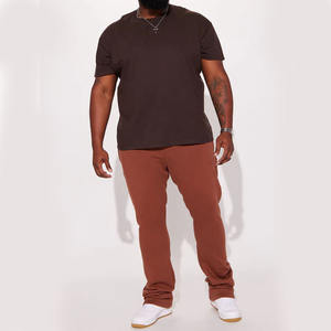 Pantalon de jogging pour homme de haute qualité, taille mi-haute, coupe oversize, en molleton de coton et polyester respirant, multi-poches, style urbain - Product Image 5