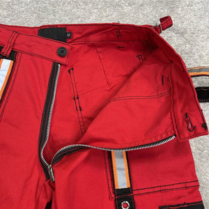 Pantalones Góticos Emo Punk Rojos y Negros para Hombre con Tiras Reflectantes, Pantalones Más Vendidos al por Mayor 2026 - Product Image 6