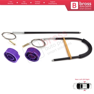 Kit de réparation de lève-vitre arrière gauche ou droit BWR5039 pour A3 S3 MK3 8V 2012-2021 4/5 portes 8V4839461 8V4839462 - Product Image 5
