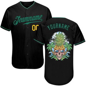 Camiseta de sublimación de camiseta de béisbol de mujer de color negro para ropa de béisbol con diseño personalizado y logotipo al por mayor - Product Image 2