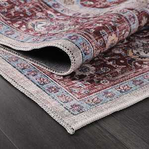 Alfombra Tradicional Oriental Vintage de Netline Home Depot, Alfombra Persa con Medallón Lavable a Máquina para Sala de Estar-RW1008 - Product Image 3