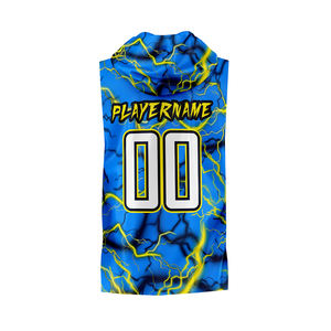 Ensembles de maillots de football américain 7v7 avec logo personnalisé de haute qualité Taille XL avec short à motif de drapeau pour les sports d'été - Product Image 3