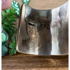 Navajo Golden Hill Turquoise & Sterling <b>Silver</b> Butterfly Design Fashion <b>Cuff</b> <b>Bracelet</b> - Product Image 5