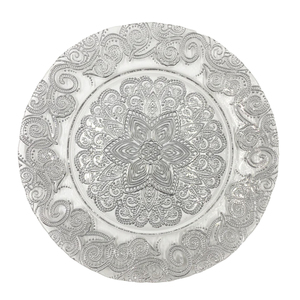 Assiettes décoratives de table en acier inoxydable pour mariages et événements spéciaux Assiettes de service pour décor de table - Product Image 3