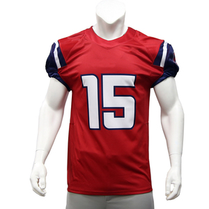 Prix de gros Meilleure vente Vêtements de football américain unis personnalisés T-shirt de sport en maille respirante Maillot de rugby football américain - Product Image 4