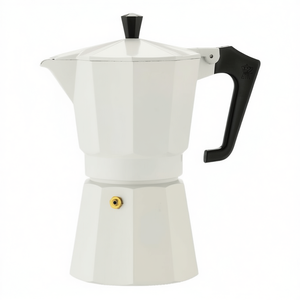 ITALEXPRESS 1361V Cafetière Moka en aluminium blanc 3 tasses - Product Image 2