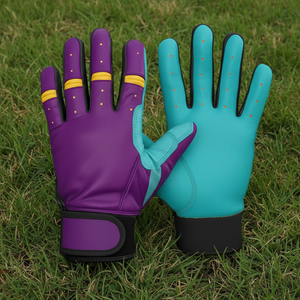 Gants de frappe de baseball haut de gamme en cuir Cabretta, respirants, personnalisables pour équipes sportives, fabrication usine - Product Image 2