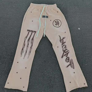 ชุดวอร์มลำลองแบบสวมหัวเข้ารูปสำหรับผู้ชายชุดวอร์มผ้าฝ้าย100% พิมพ์โลโก้สกรีนลายสตรีทสีทึบสำหรับผู้ชาย - Product Image 6