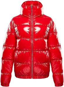 Dernière veste matelassée en coton matelassé brillant décontractée pour femmes, veste d'hiver chaude à fermeture éclair, manteau à bulles régulier imperméable et coupe-vent - Product Image 4