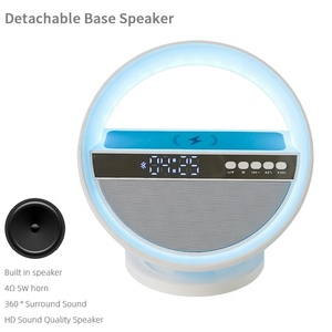 Cửa hàng trực tuyến Hoan Nghênh Bluetooth Loa LED đồng hồ báo thức di động nhanh chóng không dây sạc loa - Product Image 3