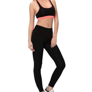 Conjunto de Yoga para Mujer de Diseño Personalizado Más Vendido, Parte Delantera Sólida, Resistente, Transpirable y Ecológico, Conjunto de 2 Piezas - Product Image 1