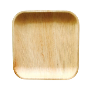 Plato cuadrado poco profundo de 7 "de la mejor calidad: Hoja de areca ecológica y vajilla duradera para restaurante y uso doméstico - Product Image 1