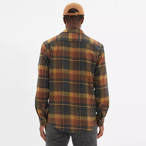 Chemise en flanelle de coton décontractée pour homme, manches longues, boutonnée, col montant, personnalisable, écologique, pour usage extérieur - Product Image 4