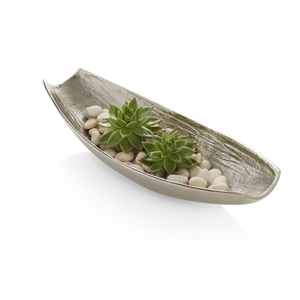 Plat de service en métal moderne de luxe plaqué argent fait à la main, très vendu, pour la table de mariage, service de nourriture et de collations - Product Image 4