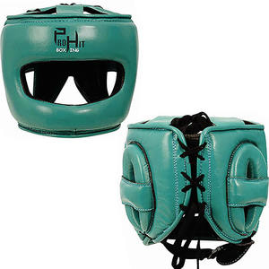 อุปกรณ์ป้องกันศีรษะสำหรับนักมวยและหนัง PU แบบเต็มหน้าสำหรับผู้ชายและการป้องกันดีไซน์ใหม่ล่าสุดทนทานสำหรับผู้ชายขายส่ง - Product Image 1